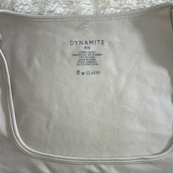 Dynamite cropped squared neck long sleeve - Picture 2 of 4